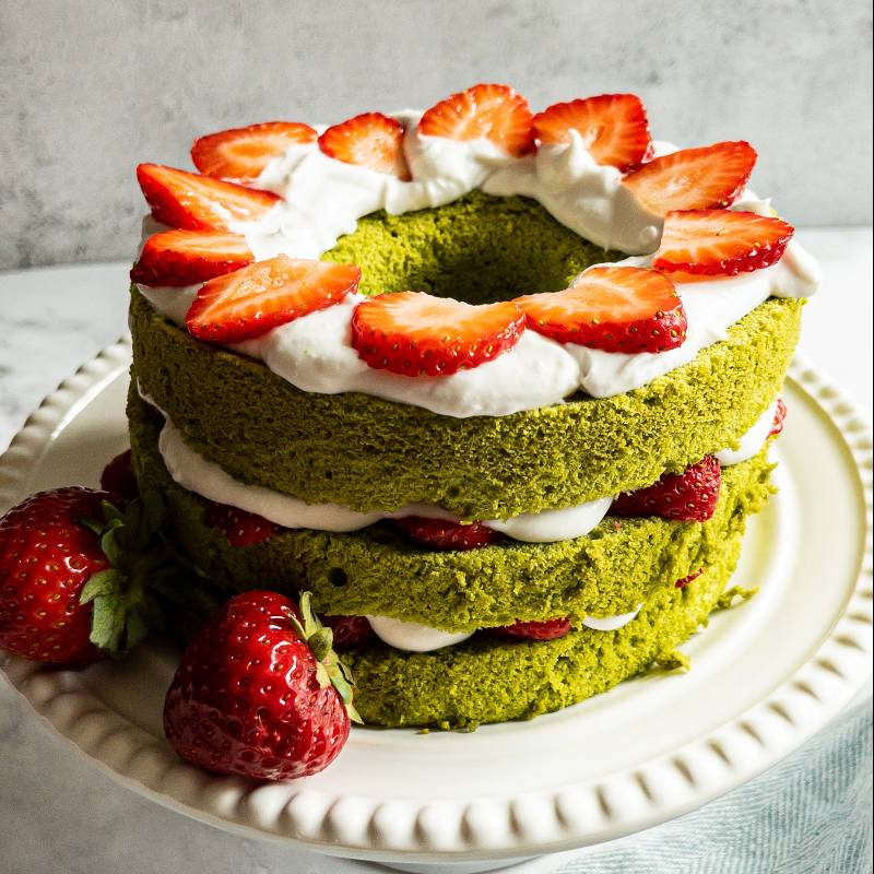 Matcha Chiffon Cake - Ocha & Co.