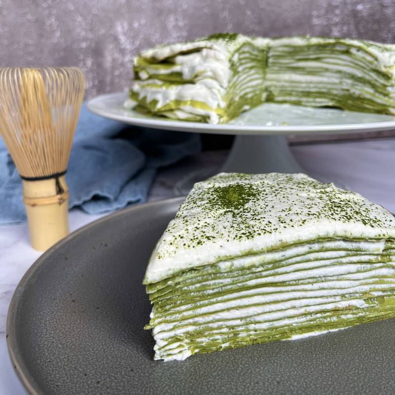 Matcha Crepe Cake - Ocha & Co.