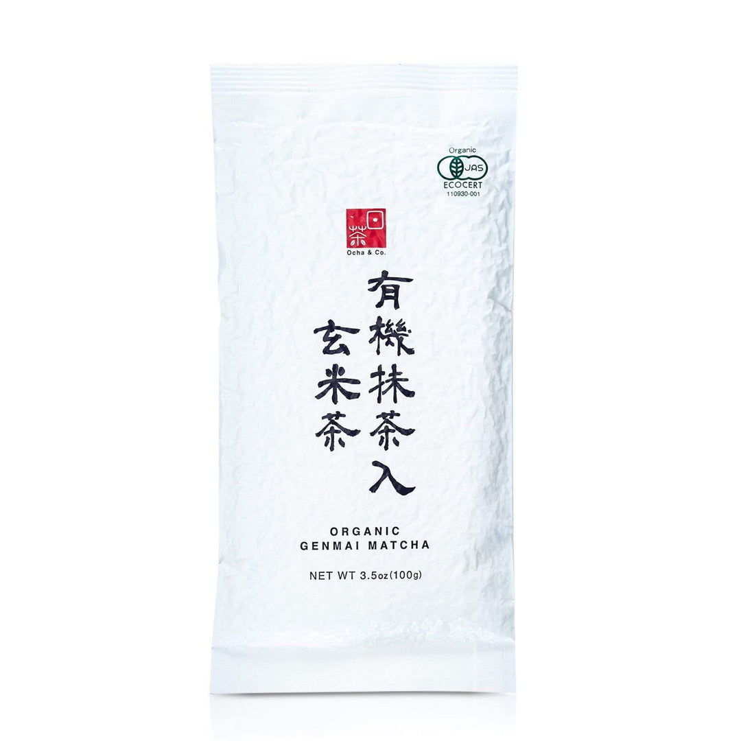 Organic Japanese Genmai & Matcha Green Tea with Brown Rice - Ocha & Co.